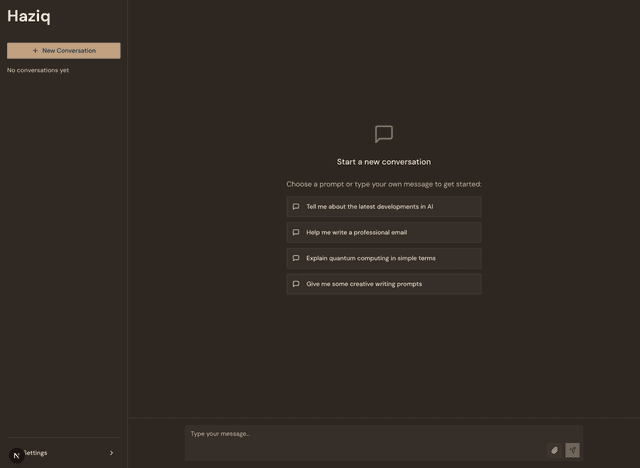 AI Chat Interface