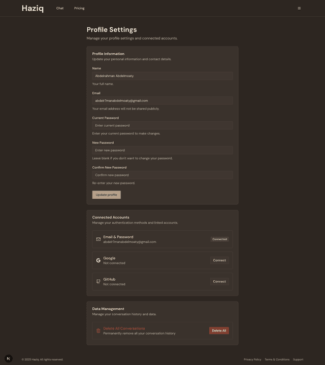 User Profile